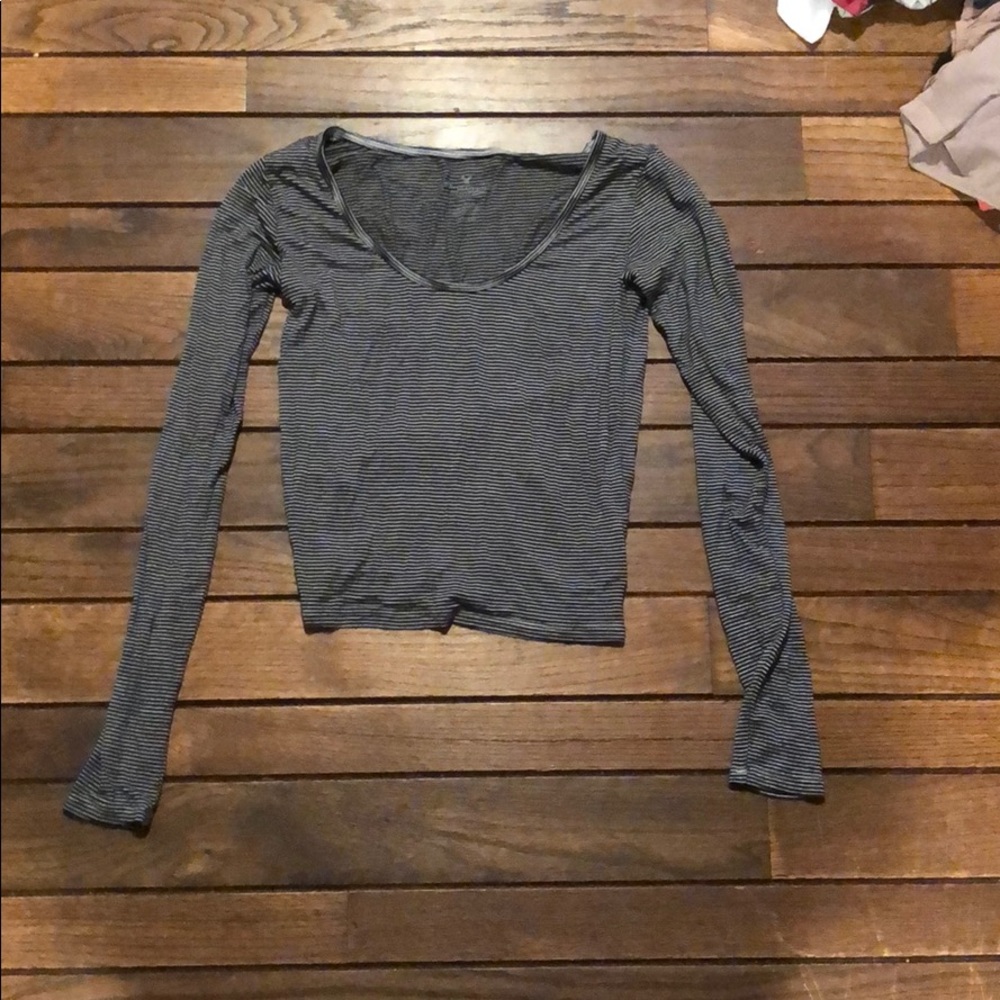 Striped long sleeve tee
